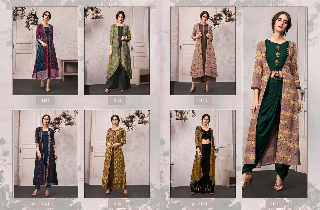 Kajaree Anokhi Designer Exclusive Long Kurti With Shrug Kajaree Anokhi Designer Exclusive Long Kurti With Shrug